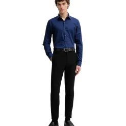 Koszula męska bawełniana slim fit, rozciągliwa, nieprasująca się