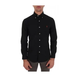 Koszula z Kołnierzykiem Zapinana na Guziki o Kroju Custom Fit