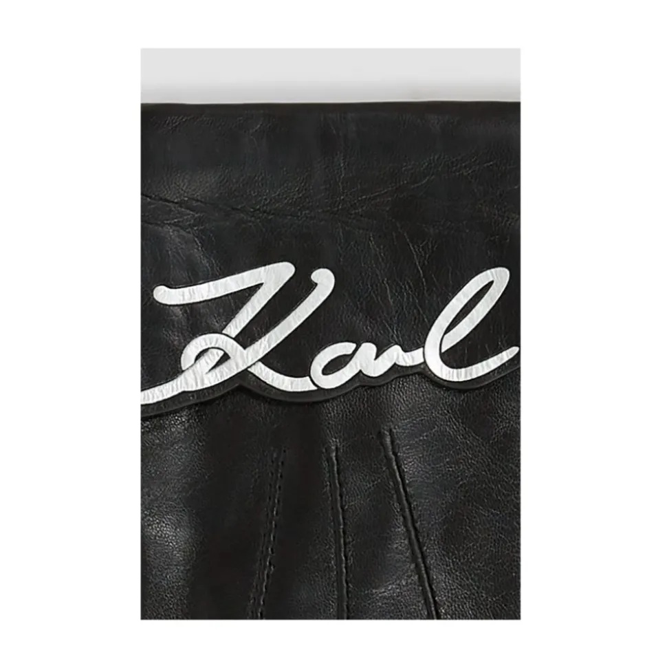 K/Signature Leather Gloves