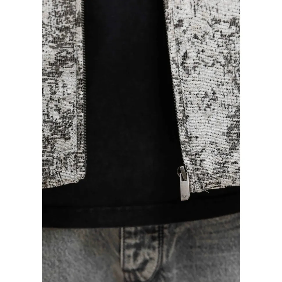 Kurtka Jacquard Flower Full-zip