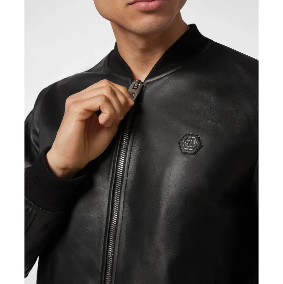 Leather Bomber