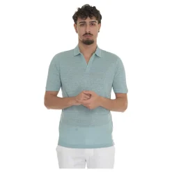 Lekki Polo z Lnu z Teksturą Slub