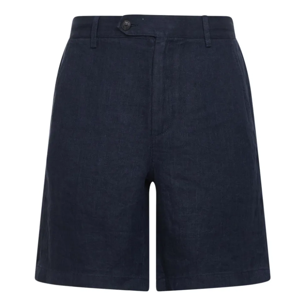 Linen Herringbone Shorts
