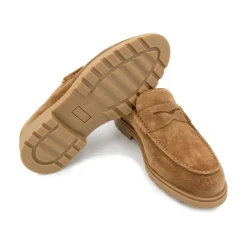 Loafers z zamszowej skóry cielęcej