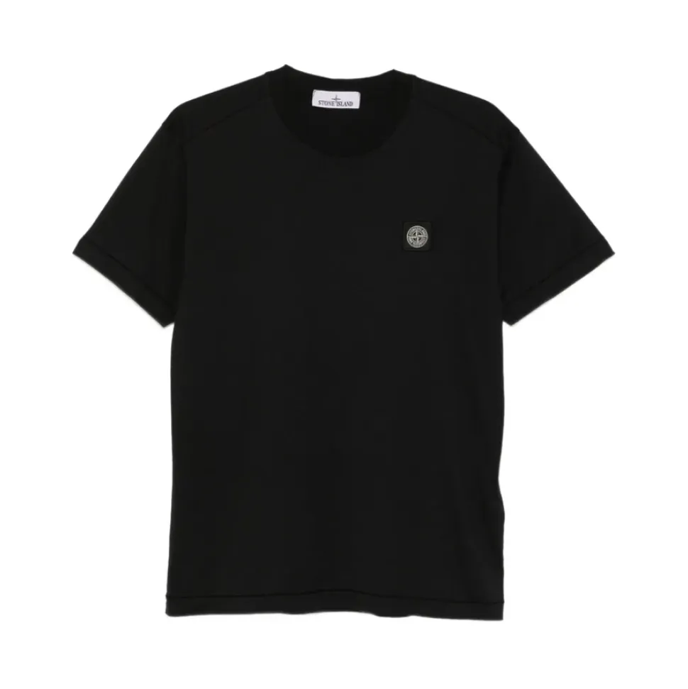 Logo Patch Cotton T-Shirt