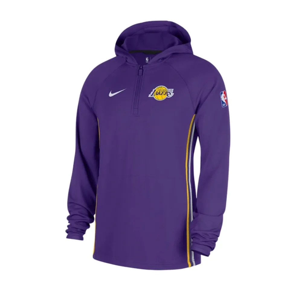 Los Angeles Lakers Zoned Bluza z kapturem z zamkiem 1/4