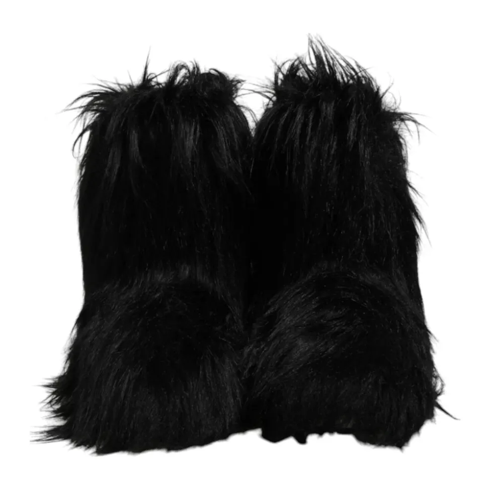 Luksusowe Faux Fur Śniegowce za Kostkę