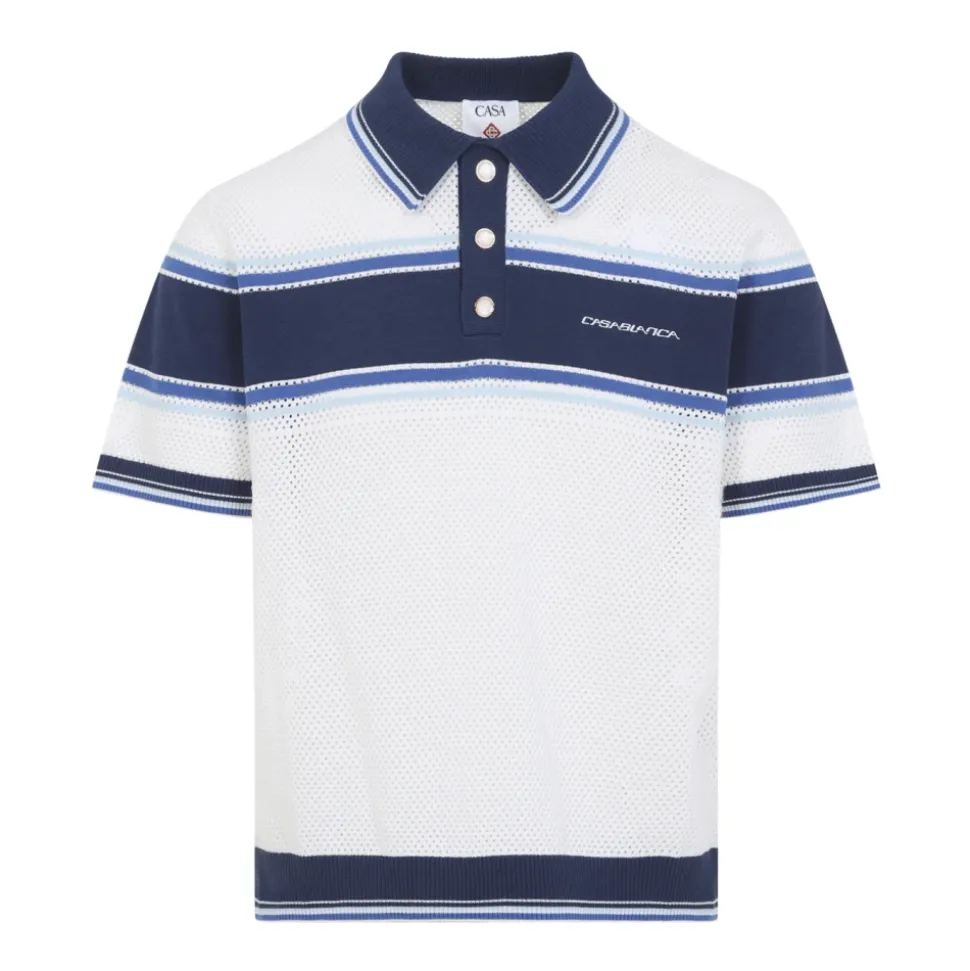 Mesh Stripe Polo