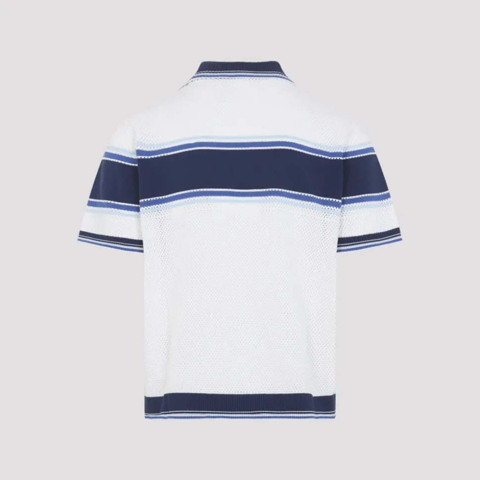 Mesh Stripe Polo