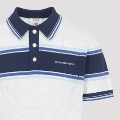 Mesh Stripe Polo