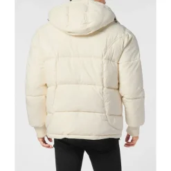 Mix Nylon Short Puffer Jacket