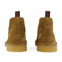 Monogramowe Zamszowe Buty na Sznurowadła