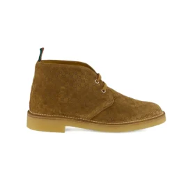 Monogramowe Zamszowe Buty na Sznurowadła