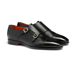 Męskie buty z podwójną sprzączką