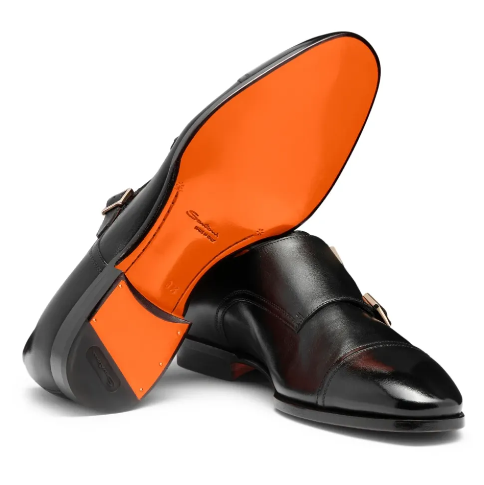 Męskie buty z podwójną sprzączką