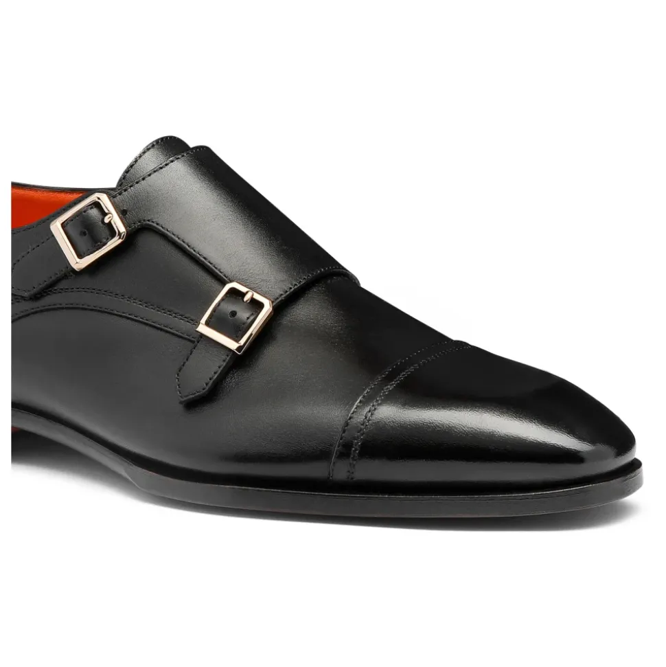 Męskie buty z podwójną sprzączką