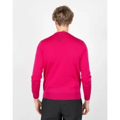 Męski Sweter z Włókna Merino w Paski