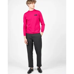 Męski Sweter z Włókna Merino w Paski