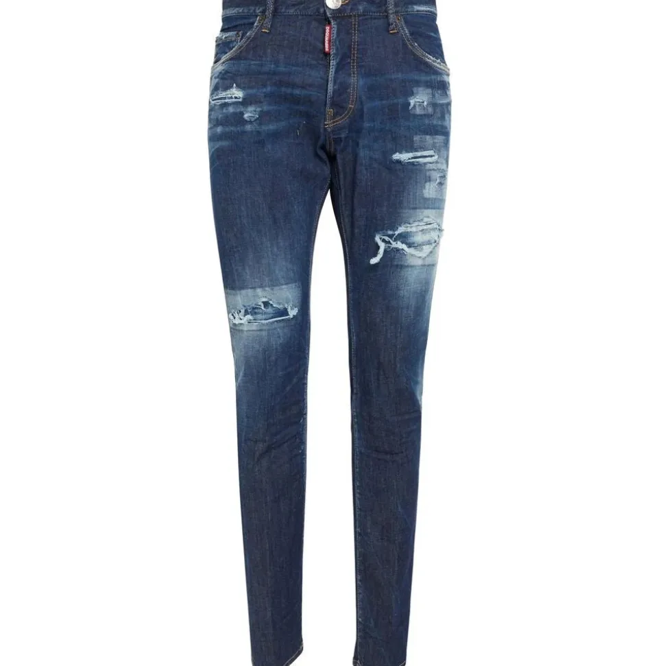 Niebieskie Bawełniane Cool Guy Jeans