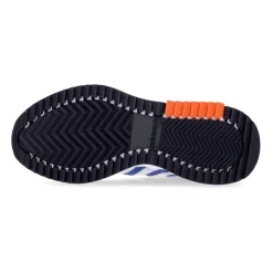 Niebieskie niskie buty sportowe z białymi detalami