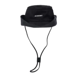 Niebieski kapelusz typu bucket hat z logo
