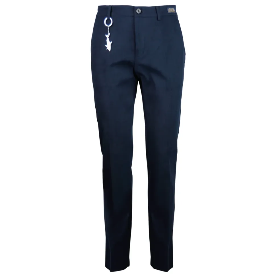 Niebieski sweter Chino Fit Regular Zip