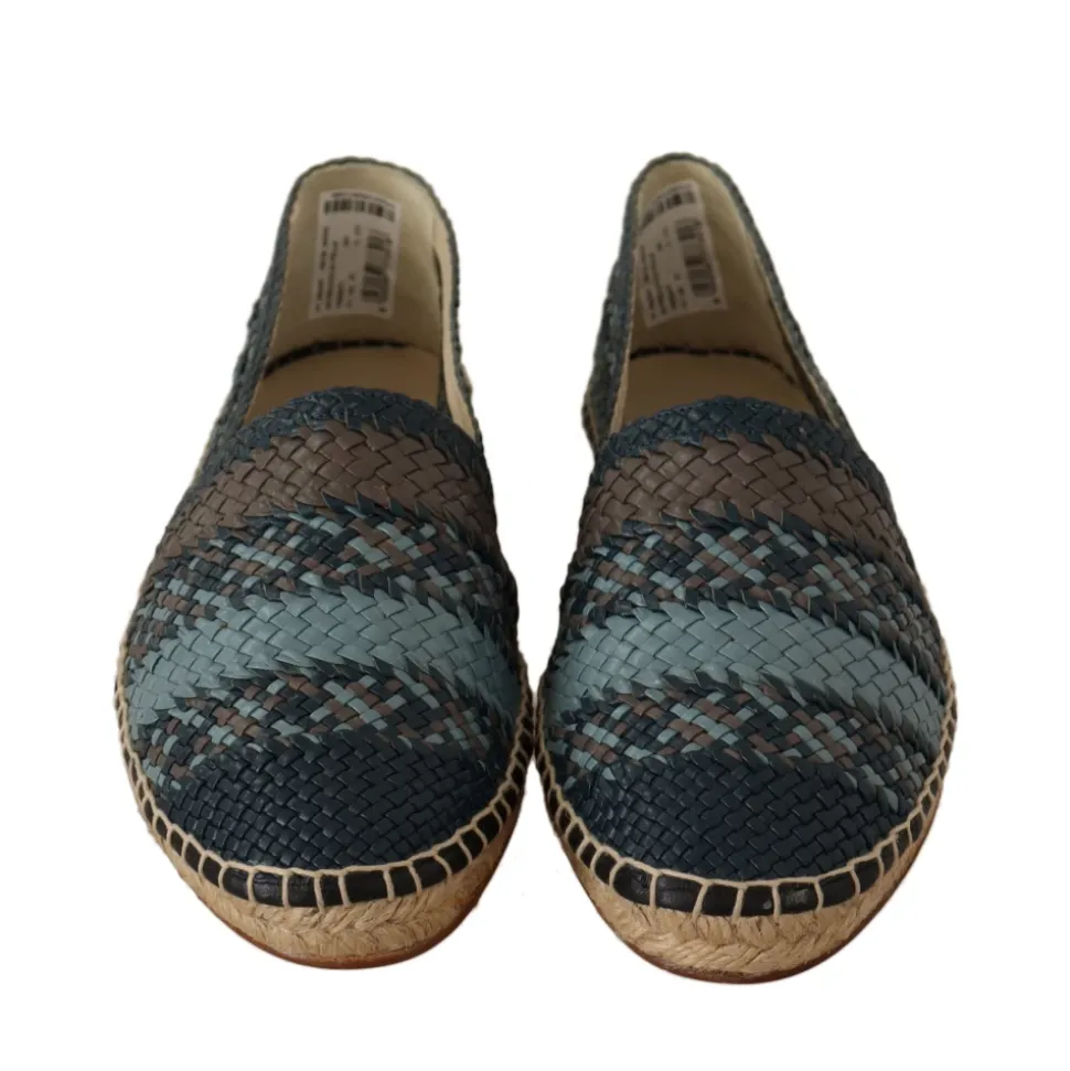 Niebiesko-Szare Slip On Buffalo Espadrille Buty