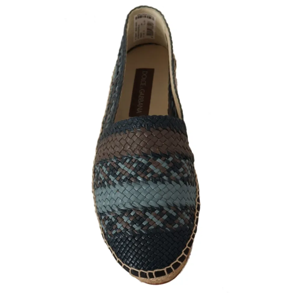 Niebiesko-Szare Slip On Buffalo Espadrille Buty