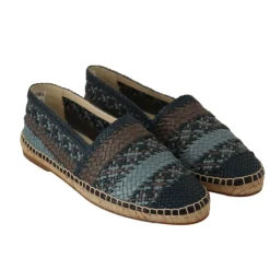 Niebiesko-Szare Slip On Buffalo Espadrille Buty