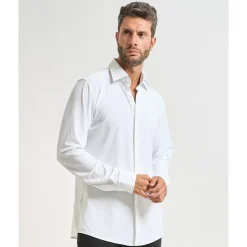 Nowoczesna Biała Koszula Slim Fit