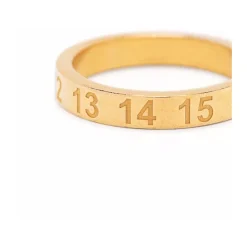 Numbers Motif Band Ring