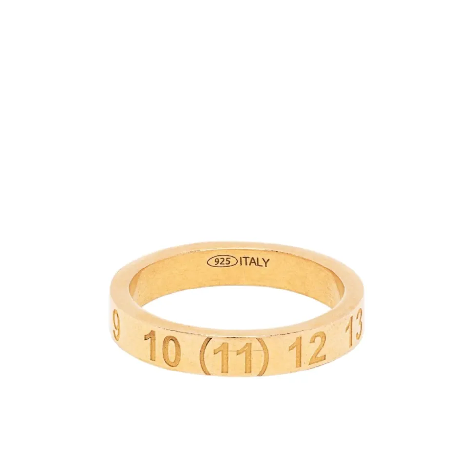 Numbers Motif Band Ring