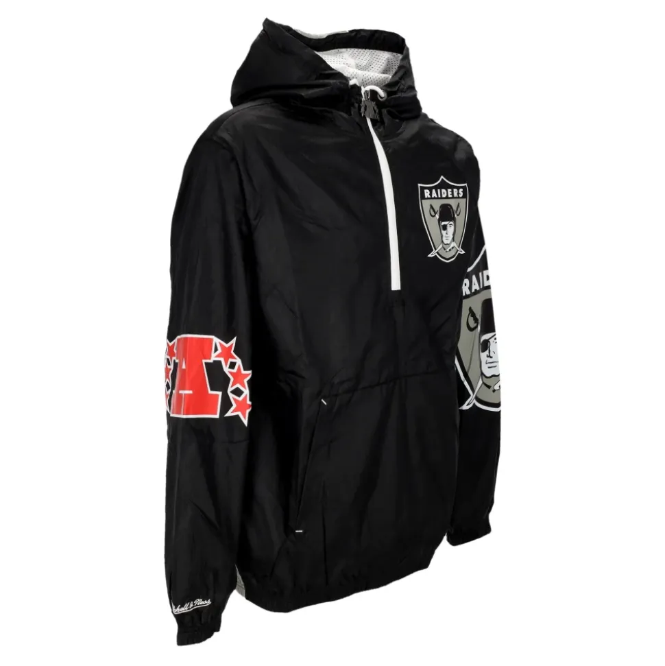 Oakland Raiders Windbreaker Anorak Oryginalne Kolory Drużyny