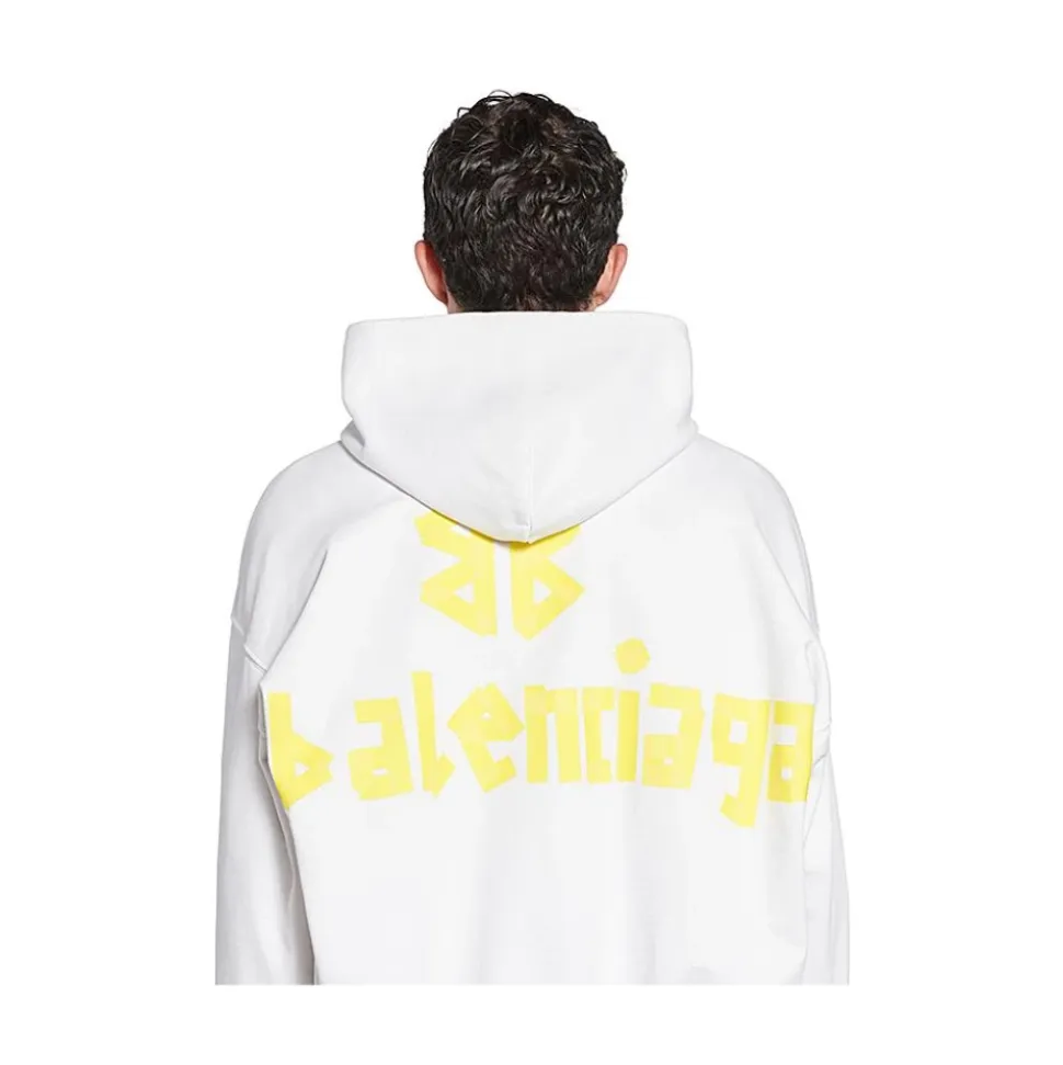 Oversized Unisex Hoodie z zniszczonym logo