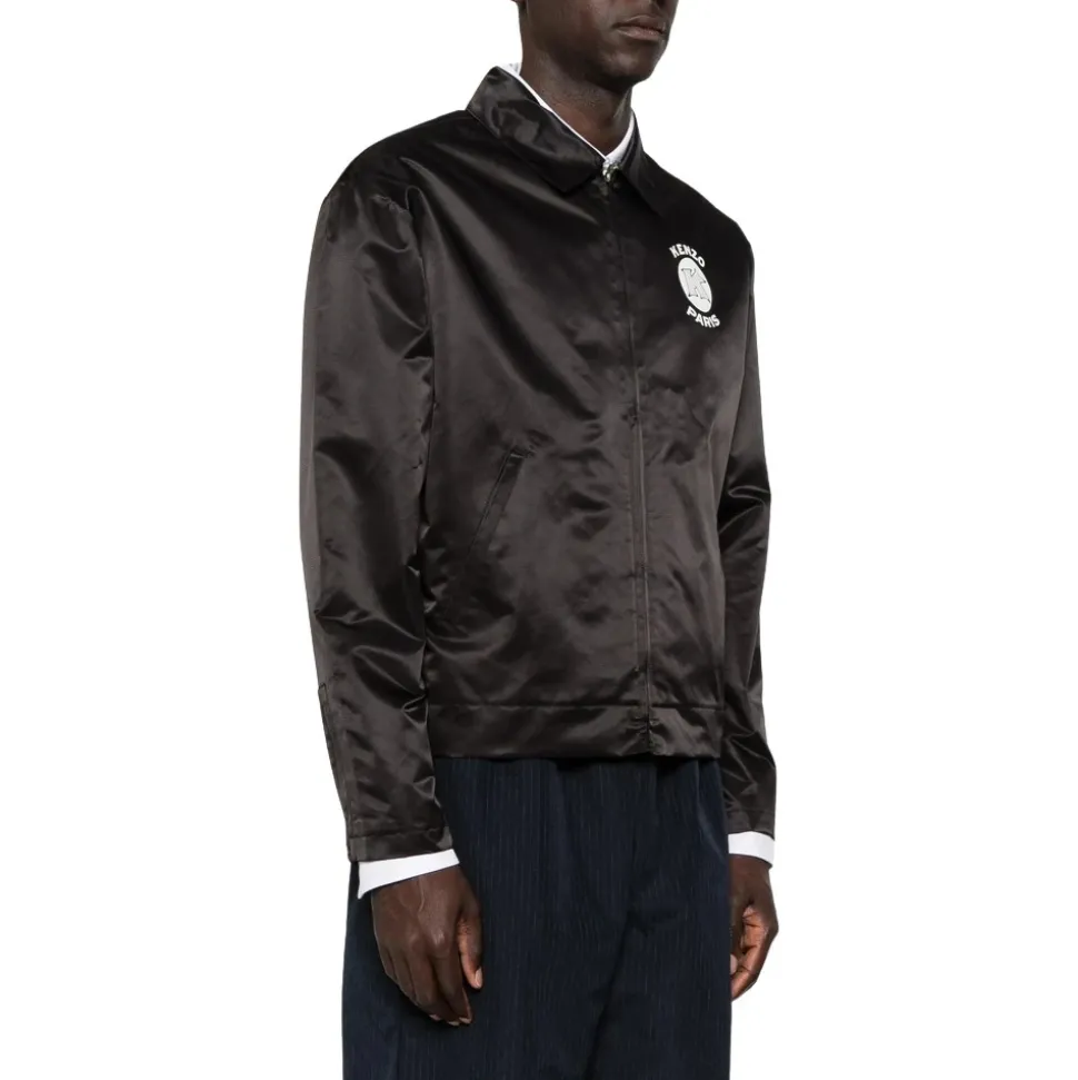 Paris Emblem Zipped Coach Jacket