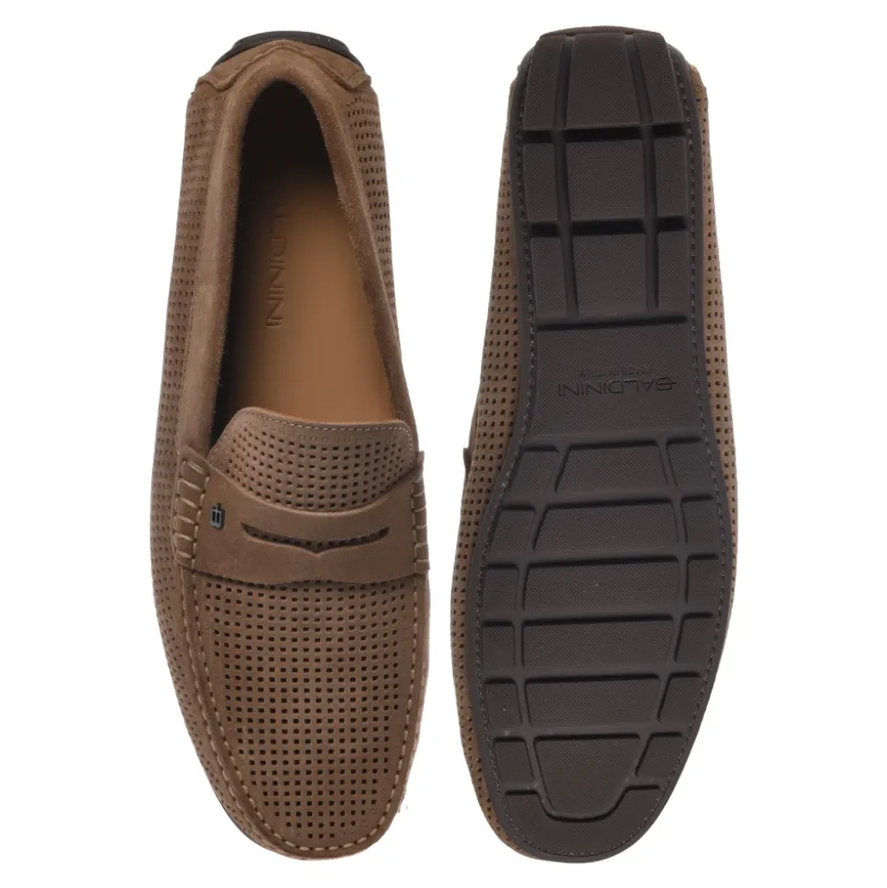 Perforated Suede Loafer