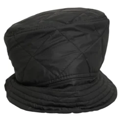 Pikowany nylonowy kapelusz typu bucket