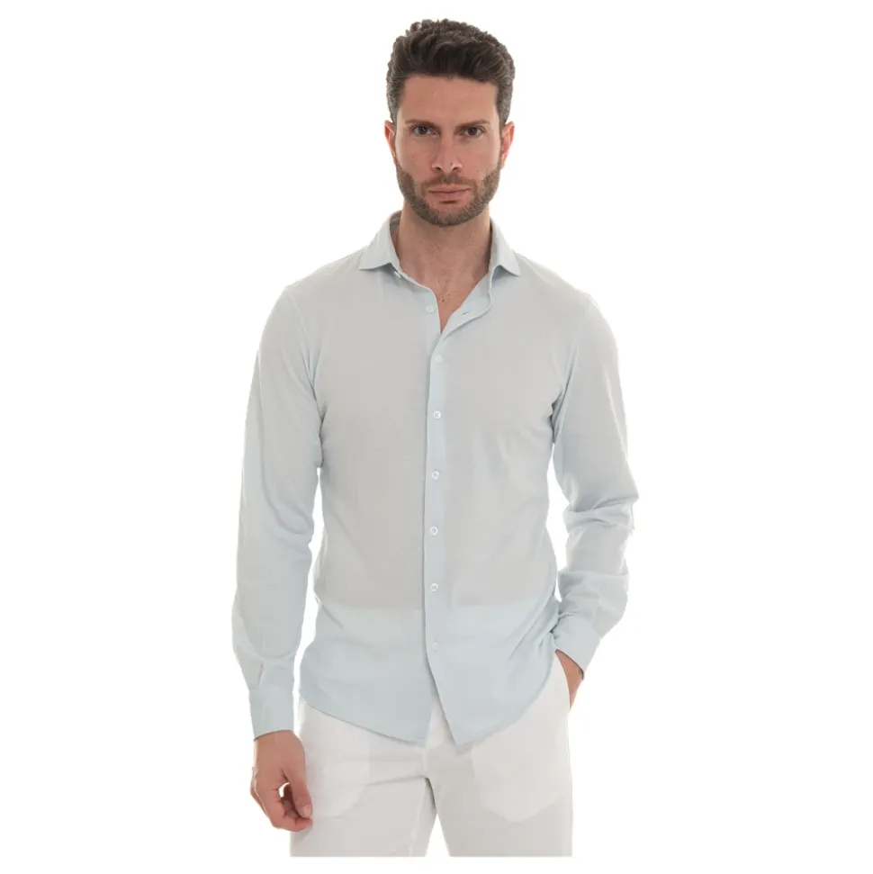 Polo Shirt z Francuskim Kołnierzem Teksturowany Stretch