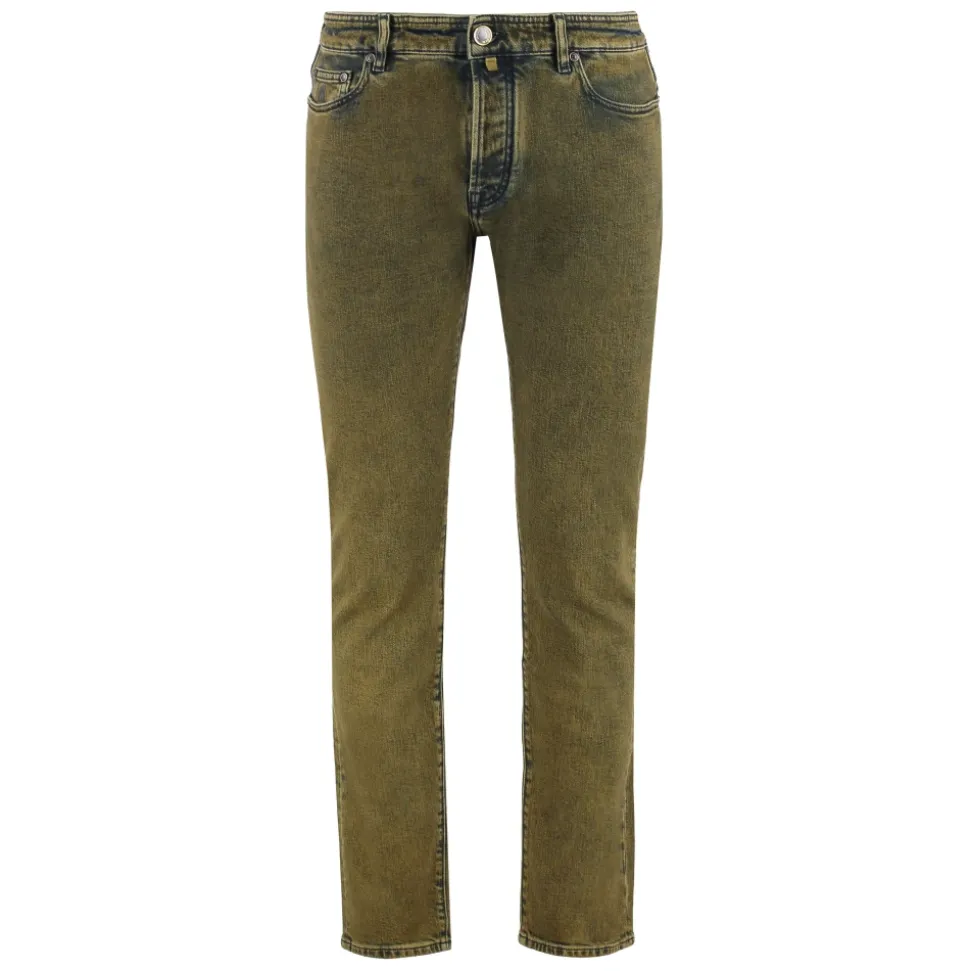 Regular Fit Jeans z Logo ze Skóry