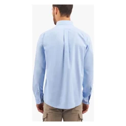Regular Fit Non-Iron Stretch Supima Cotton Casual Shirt with Button Down Collar