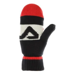 Rekawiczki Meskie Intarsia Czarne/Czerwone/Biale