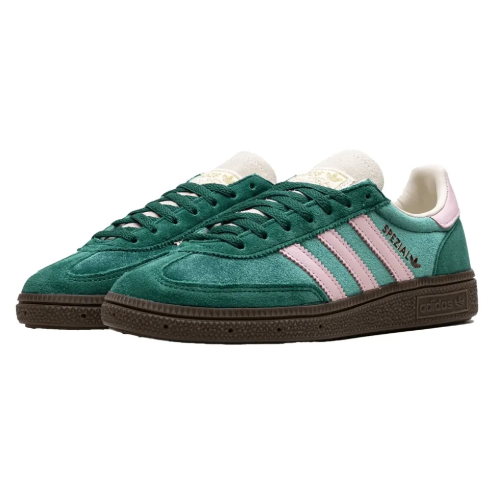 Retro Handball Spezial Zielony Różowy Welur