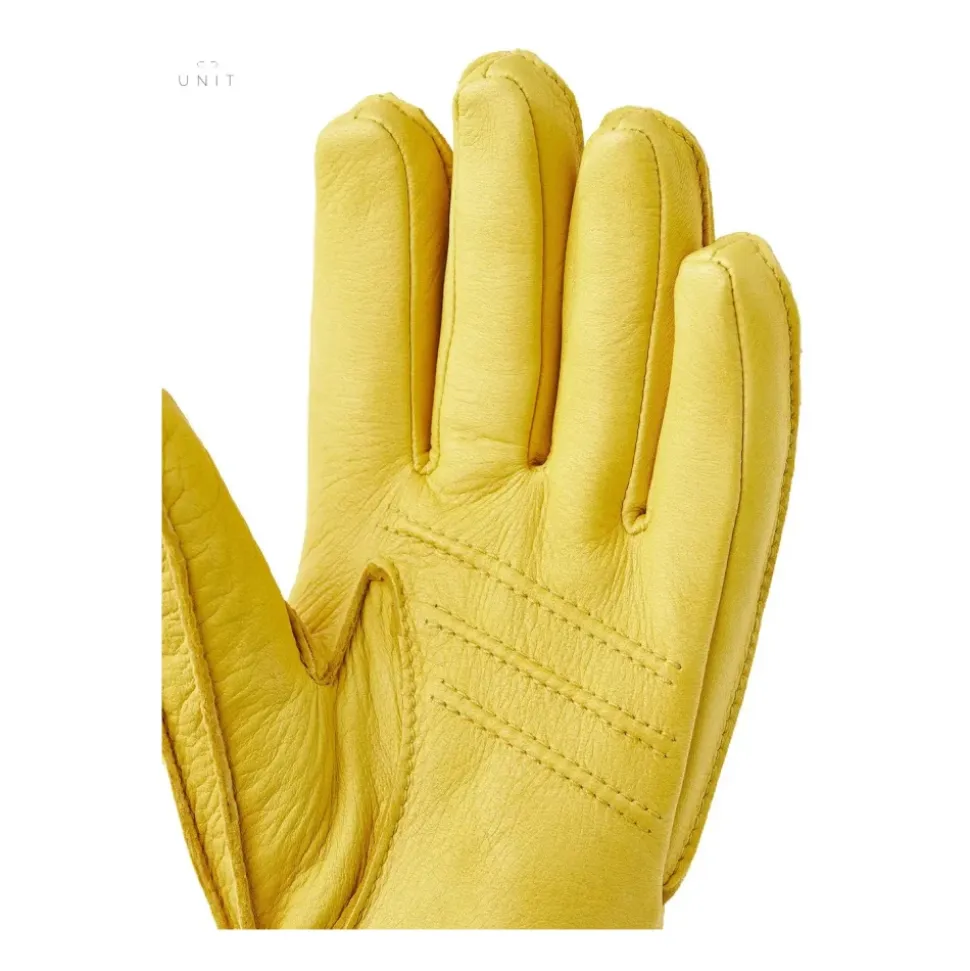 Rękawiczki Deerskin Primaloft Rib, Żółte