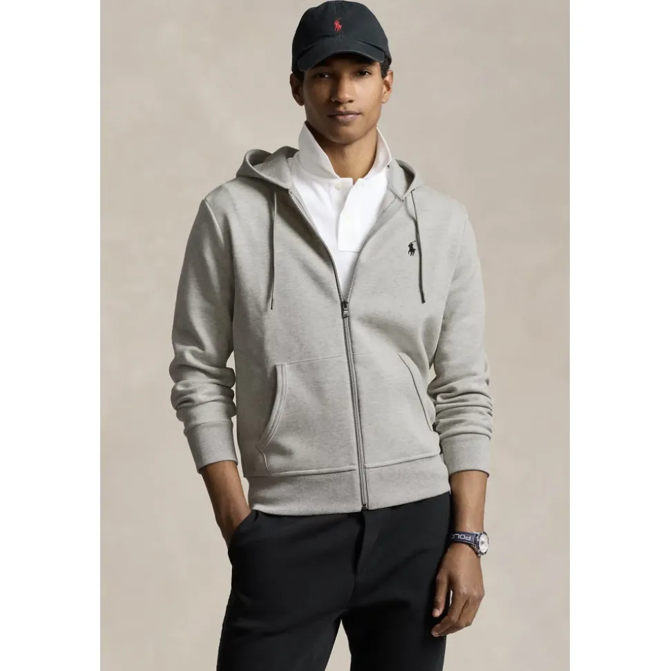 Rozpinana bluza z kapturem Double-Knit