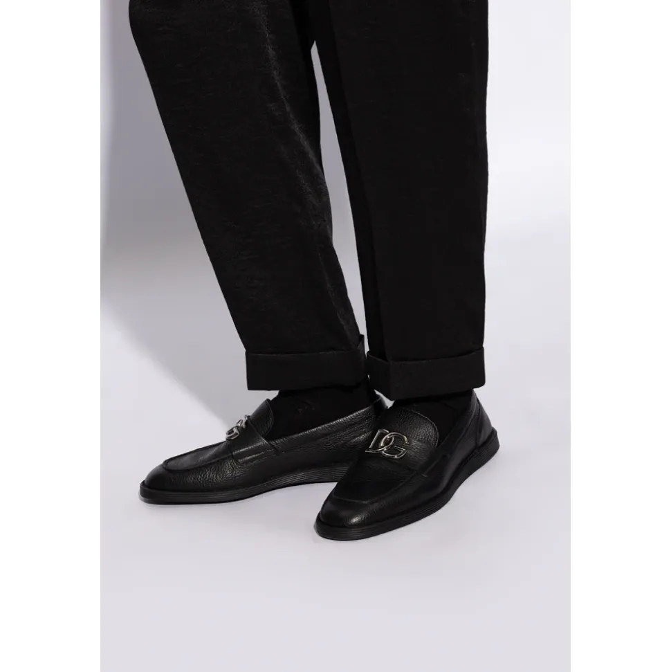 Skórzane buty Florio typu oafers