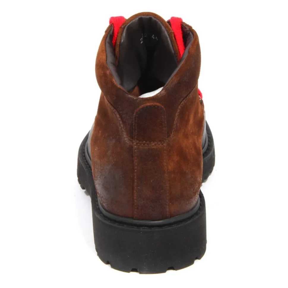 Skórzane buty z efektem vintage