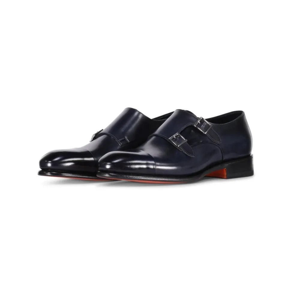 Skórzane Double Monkstraps