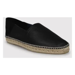Skórzane Espadryle z Wkładką z Juty