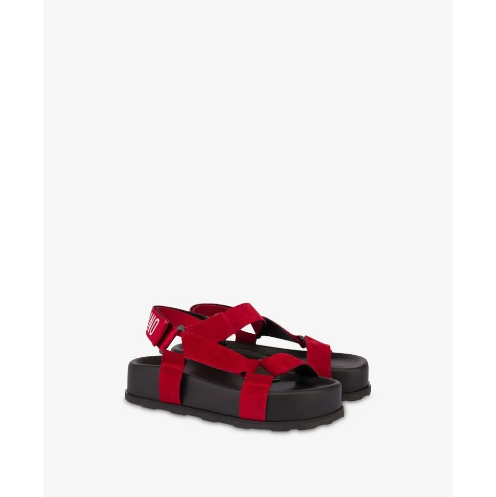 Sporty Suede Sandals
