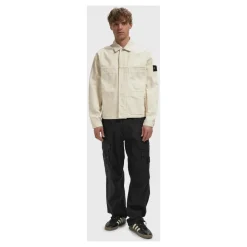 Stone Island Płaszcze Kość Słoniowa